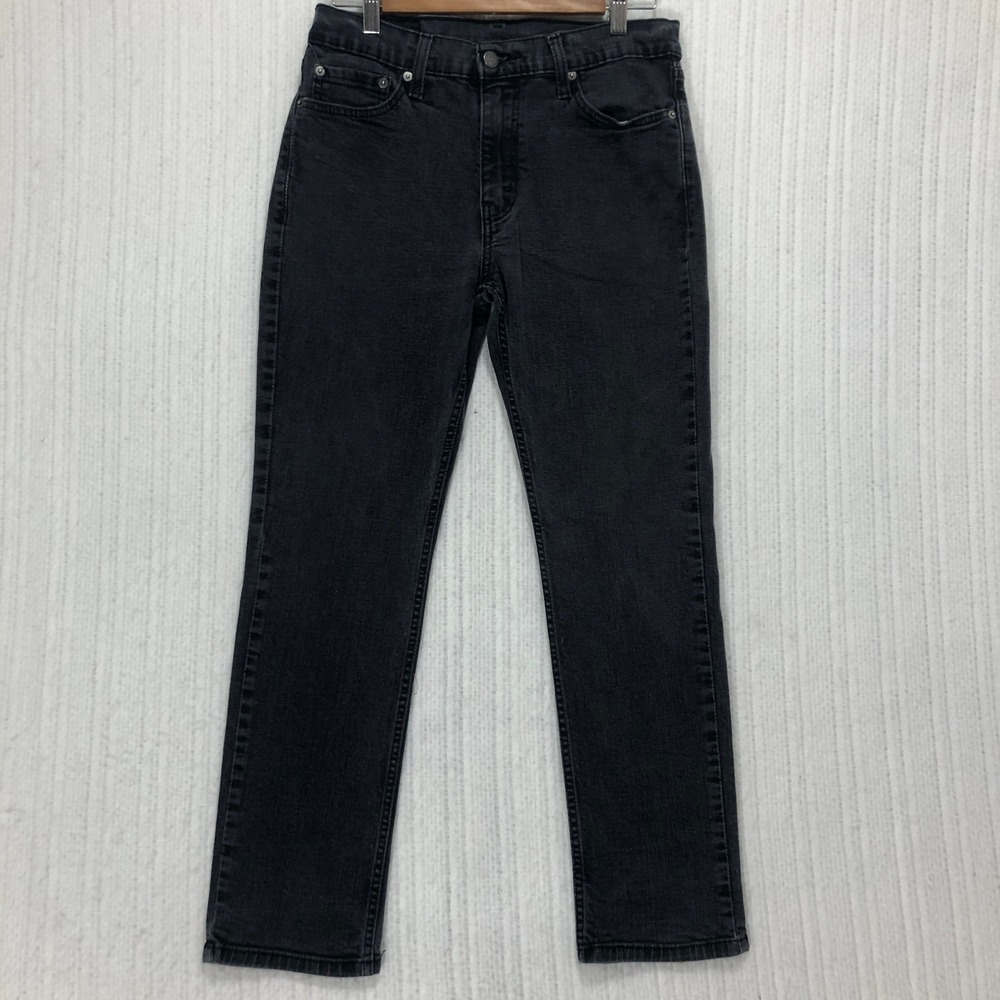 Levis 511 Slim Fit Jeans Mens 30x27 Faded Black Denim Pants 04511-4406‎